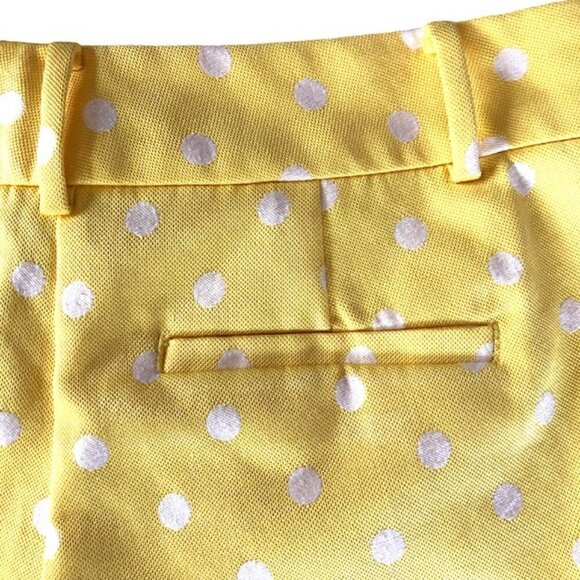 Ann Taylor Yellow and White Polka Dot Short 0 - Picture 5 of 5
